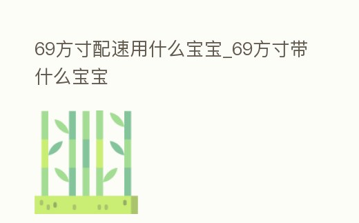 69方寸配速用什么寶寶_69方寸帶什么寶寶