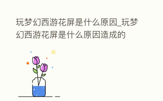 玩夢幻西游花屏是什么原因_玩夢幻西游花屏是什么原因造成的