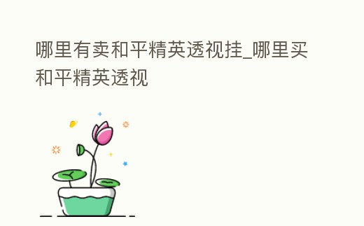 哪里有賣和平精英透視掛_哪里買和平精英透視