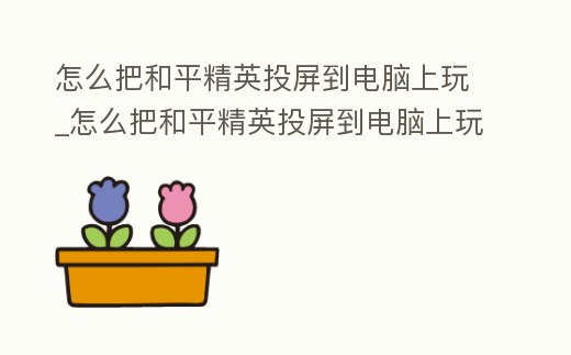 怎么把和平精英投屏到電腦上玩_怎么把和平精英投屏到電腦上玩手機